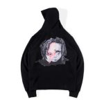 Sp5der 555555 Angel Hoodie Black