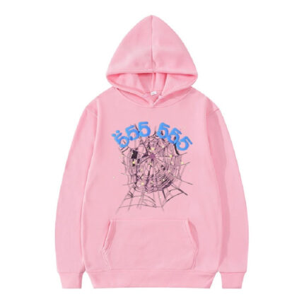 Sp5der 555555 Hoodie Pink