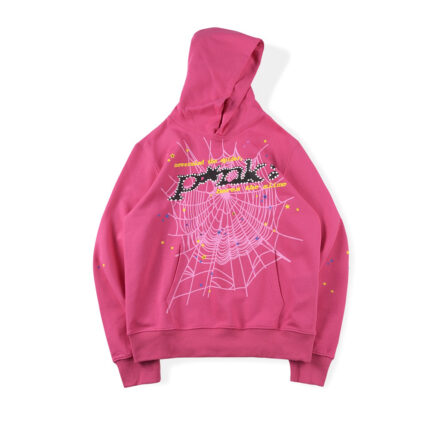 Sp5der PiNK Hoodie Dark Pink