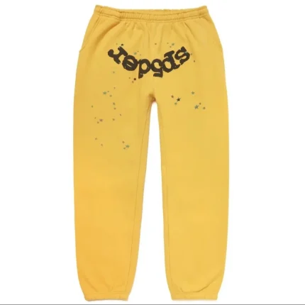 Sp5der worldwide sweatpants Yellow